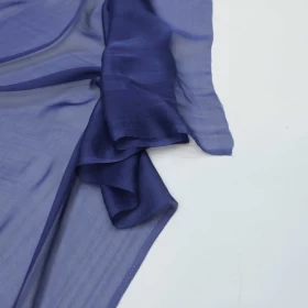 East Bay Blue Chiffon Pure silk Fabric - 069