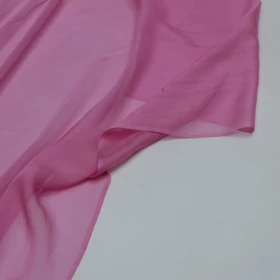 Bouquet Pink Chiffon Pure silk Fabric - 031