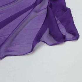 Butterfly Bush Purple Chiffon Pure silk Fabric - 076