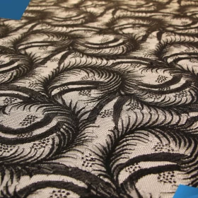 Black French Lace Fabric - 019