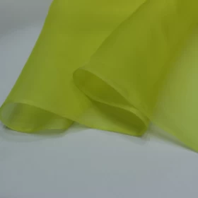 Citron Yellow Organza Fabric- 012