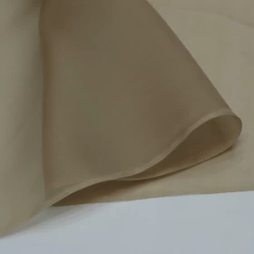 Haze Brown Organza Fabric- 095