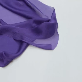 Lavender Purple Chiffon Pure silk Fabric - 079