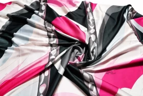 Pattern Silk Fabric-0069