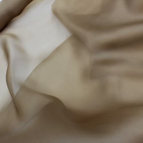 Plain Organza Brown Fabric - 011