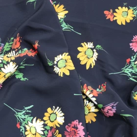 Pattern  Silk  Crepe Fabric-0013