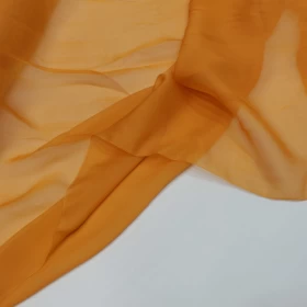 Reno Sand Orange Chiffon Pure silk Fabric - 025