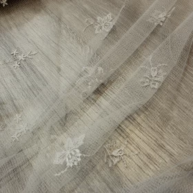 White Lace Net Fabric - 012