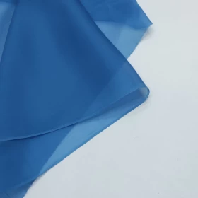 Astral Blue Organza Fabric- 091