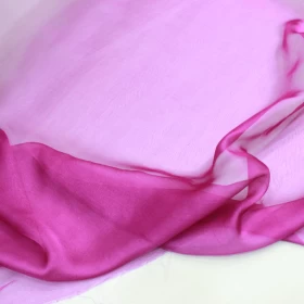 Pink Chiffon Pure silk Fabric - 007