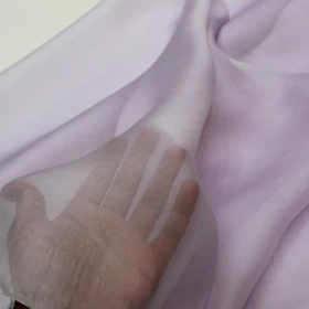 Plain Organza Light Purple Fabric - 004