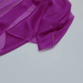 Vivid Violet Chiffon Pure silk Fabric - 036