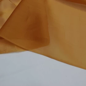 Rope Orange Organza Fabric- 015