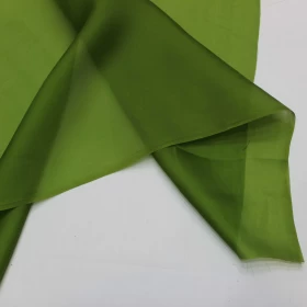 Crete Green Organza Fabric- 107