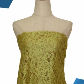 Yellow French Lace - Fabric