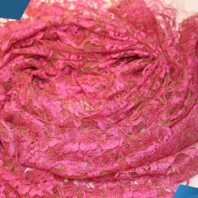 Super Pink French Lace - Fabric