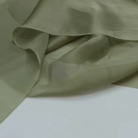 Kokoda Green Organza Fabric- 066