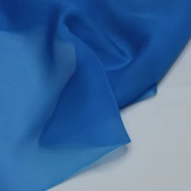 Boston Blue Organza Fabric- 032