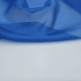 San Marino Blue Organza Fabric- 070