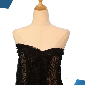 Black French Lace Fabric - 011